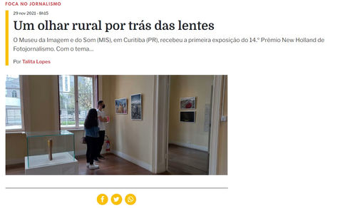 Exposição fotográfica é tema da coluna Foca no Jornalismo desta semana