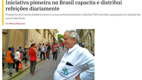 Projeto de distribuição de refeições é tema da Foca no Jornalismo