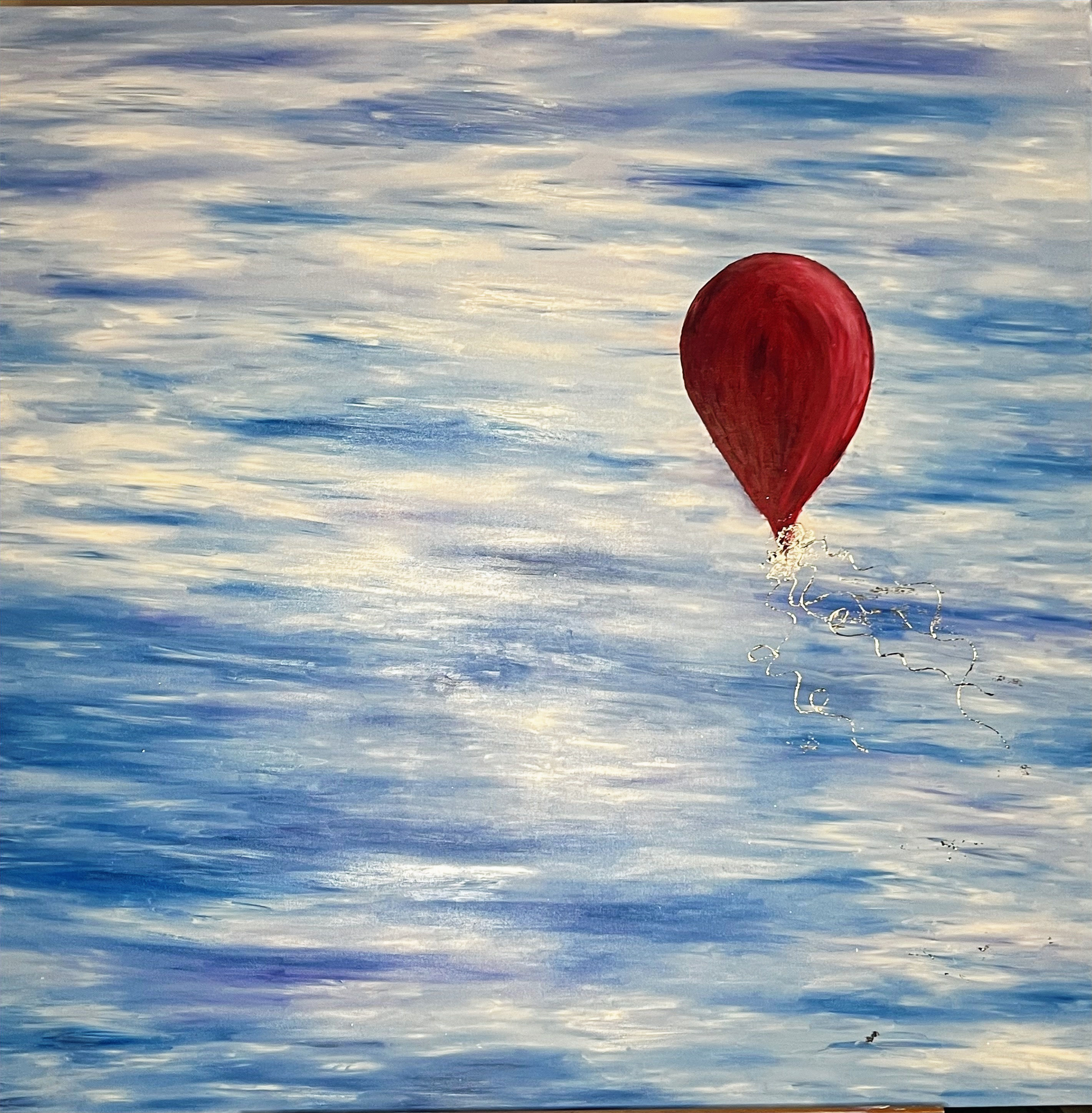 Red Balloon Painting Fine Art