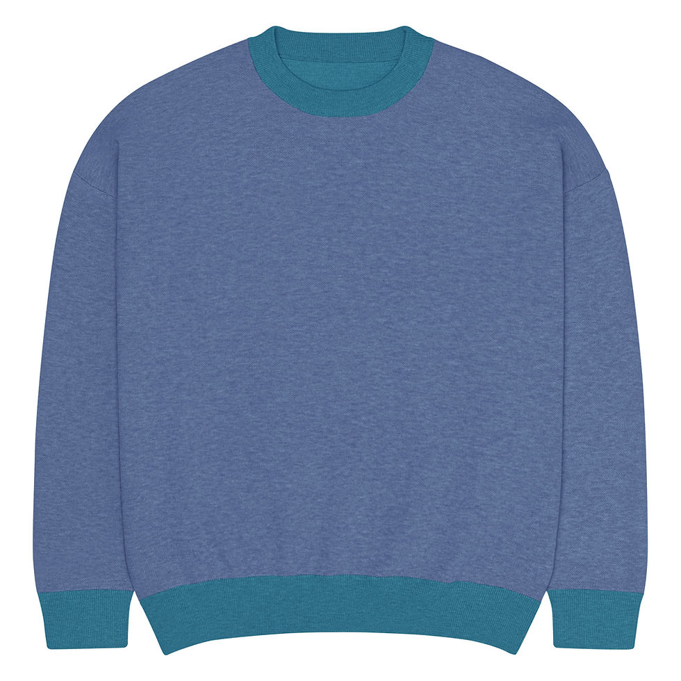 Thumbnail: Relaxed fit knitted crew neck sweater