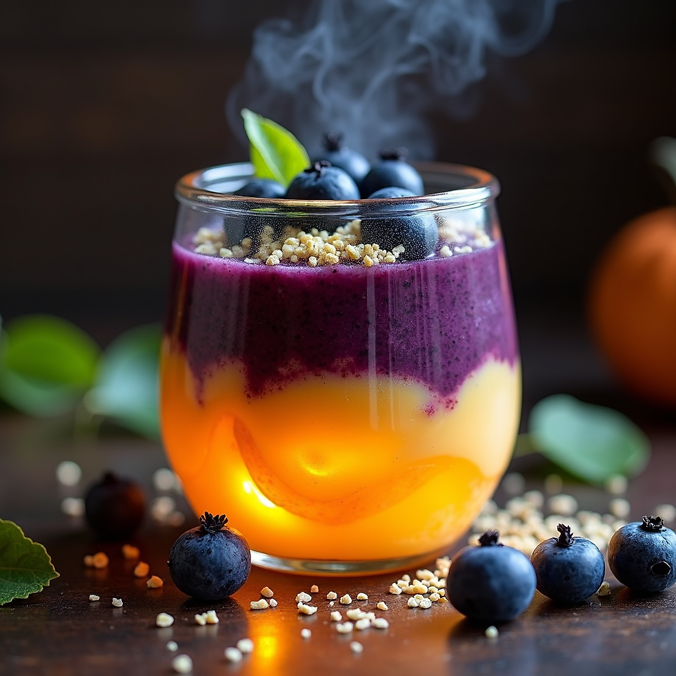 Chia Cauldron pudding cups, healthy Halloween recipes for kids