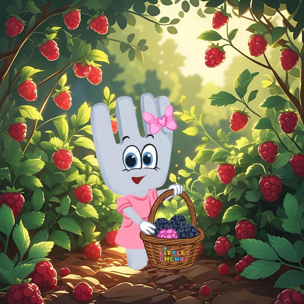 Little Chewz in the berry bush