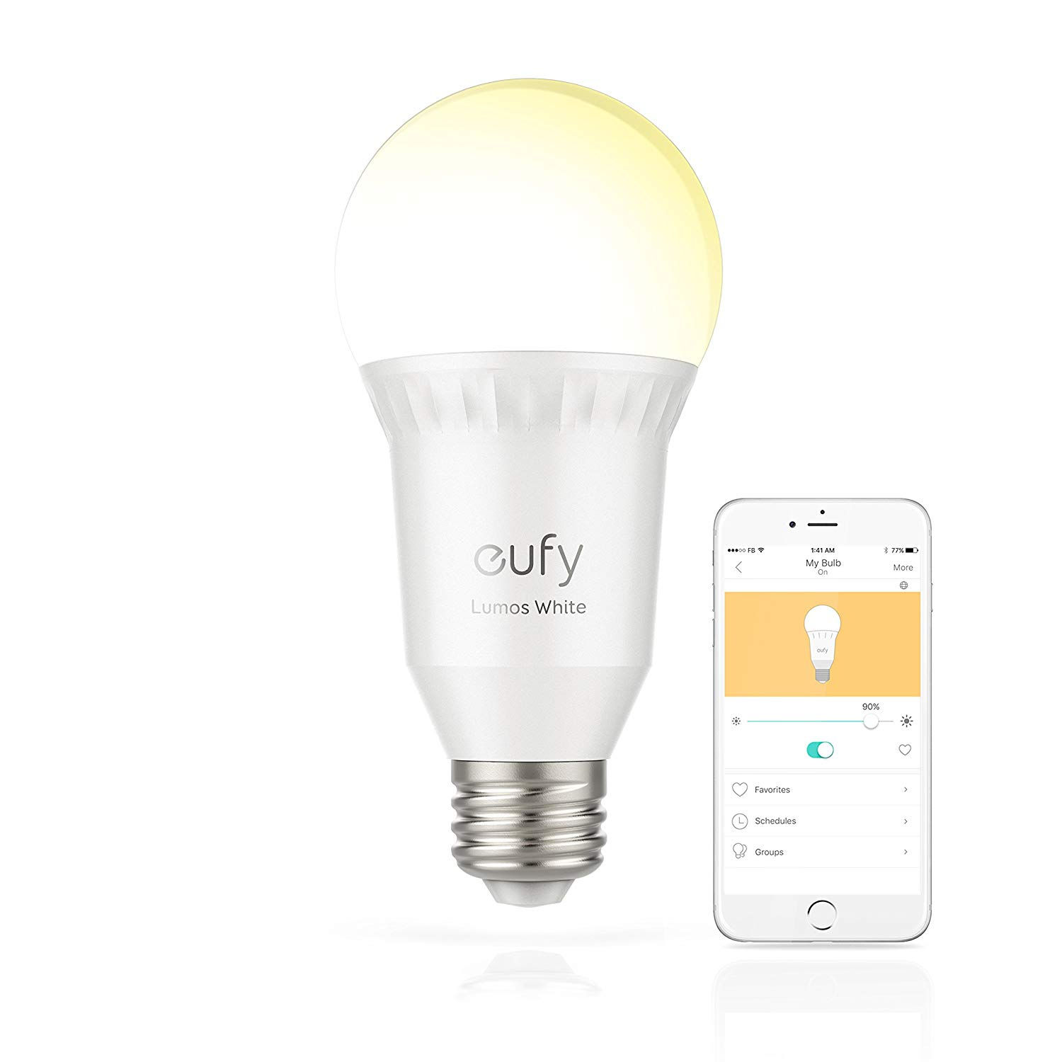 Smart Bulb, Works with Amazon Alexa and Google Assistant, No Hub Requir