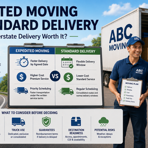 Expedited Moving vs Standard Delivery: Is Faster Interstate Delivery Worth It?