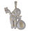 Thumbnail: Monkey Pocket Hip Hop Pendant Pocket Money Hip Hop Necklace Pocket Hip Hop Jewel