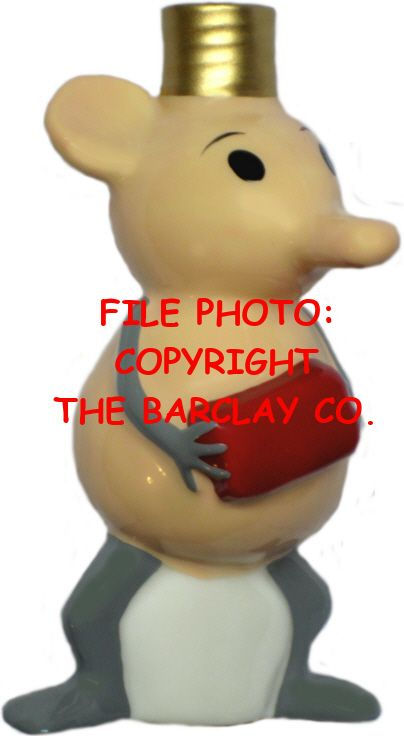 #BC-087 - Krazy Kat "Milk Glass" Bulb Cover - Ignatz Mouse