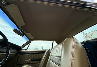 Smooth headliner install on a classic car at Penton's Auto Trim