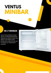 Ventus 48 Lt Beyaz Mini Buzdolabı Minibar