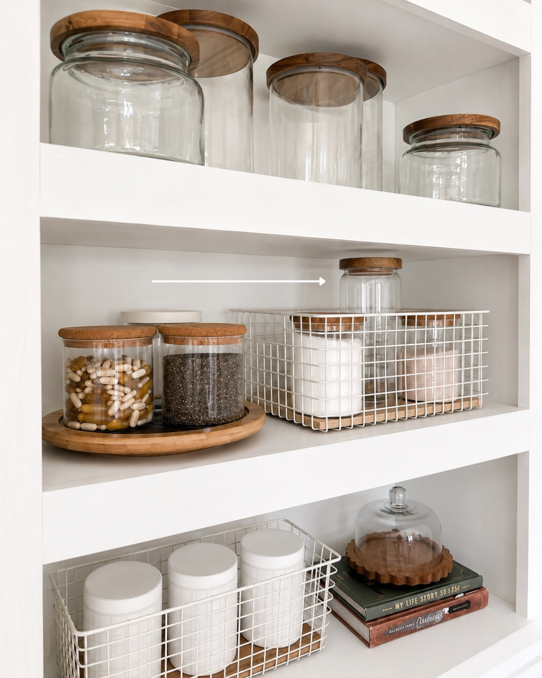 Organized pantry in a Chatham NJ home