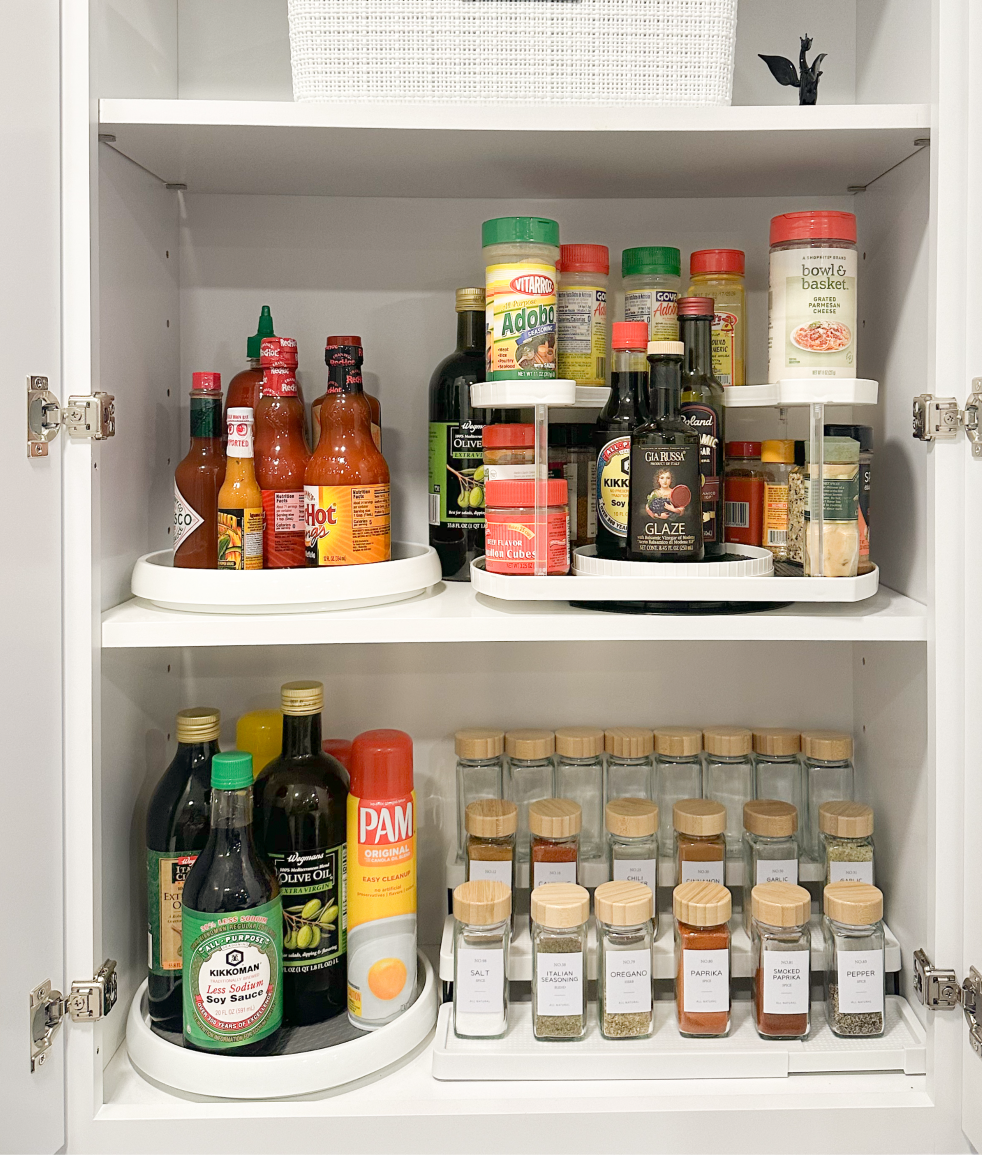 Kitchen pantry shelf organization in a Pennington NJ home