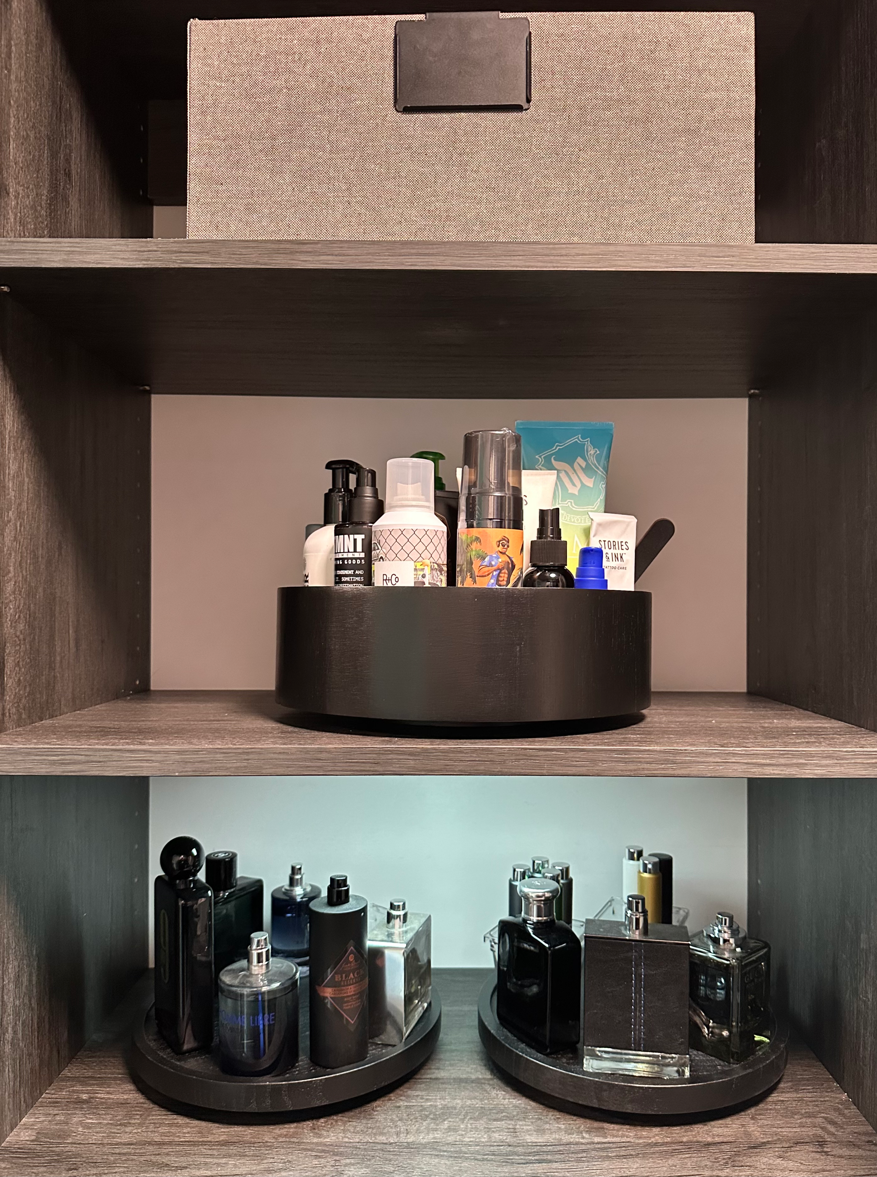 Custom closet organizing system in a Basking Ridge NJ home