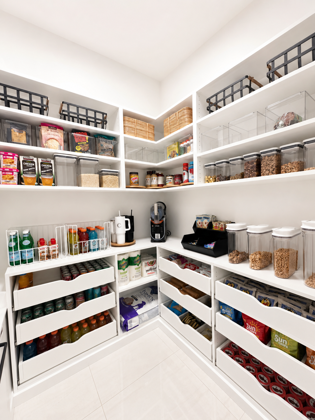 Walk-in custom pantry organization, Bridgewater NJ