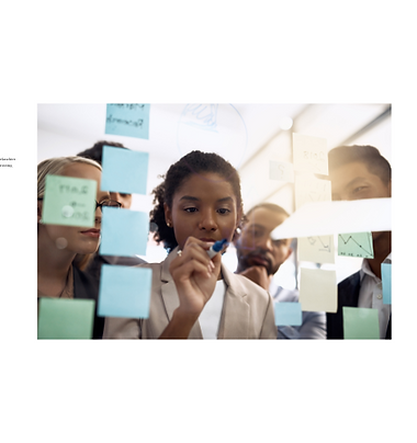 Photo of people in brainstorming session