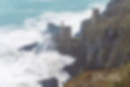 Stormy seas at Botallack Mine