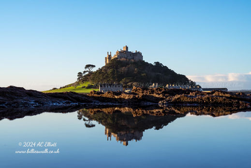 Perfect reflections on a sunny day at St Michael's Mount photo