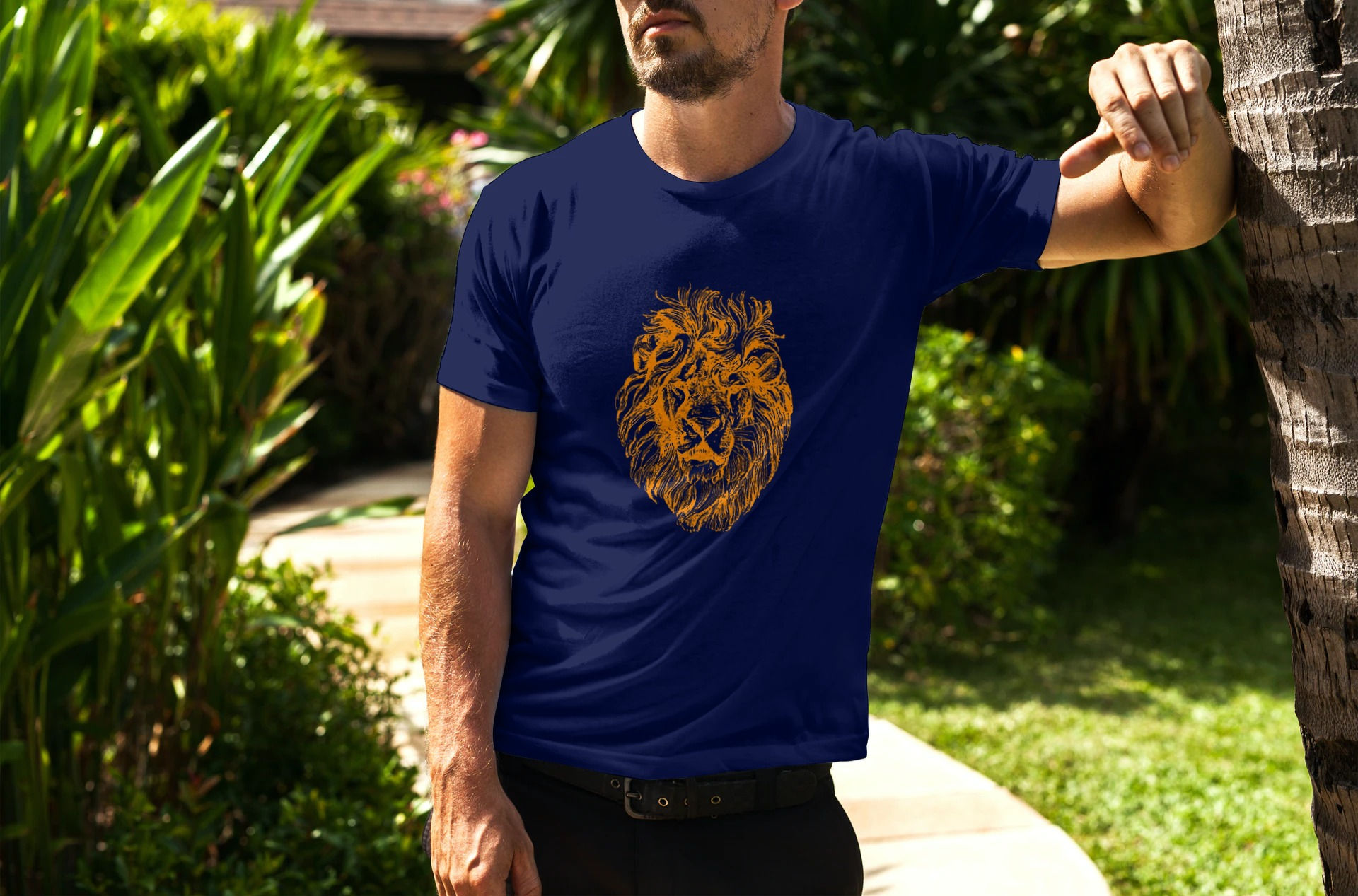 Lion Print T-Shirt