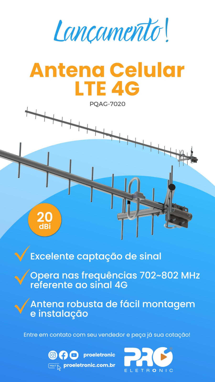 ANTENA CELULAR LTE 4G