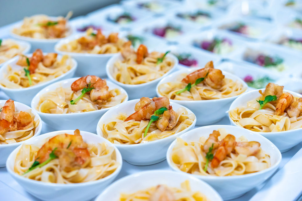 Pasta com Camarões