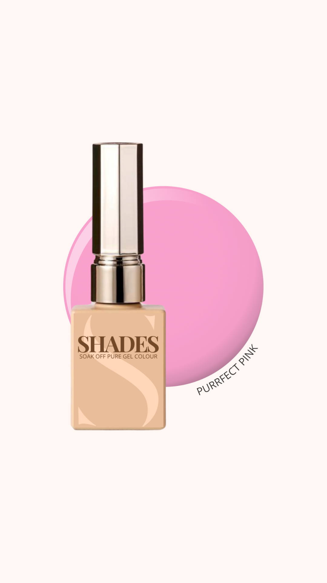 Shades pure gel colour 15ml - Purrfect Pink