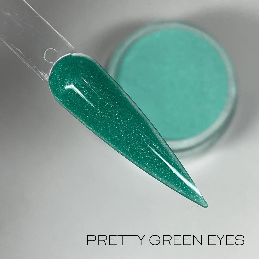 Pretty Green Eyes colour acrylic powder
