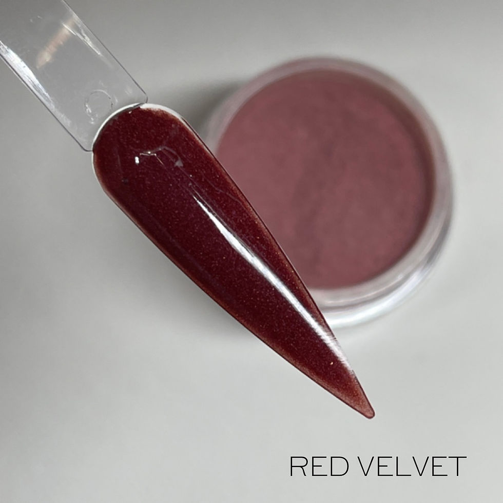 Red Velvet colour acrylic powder