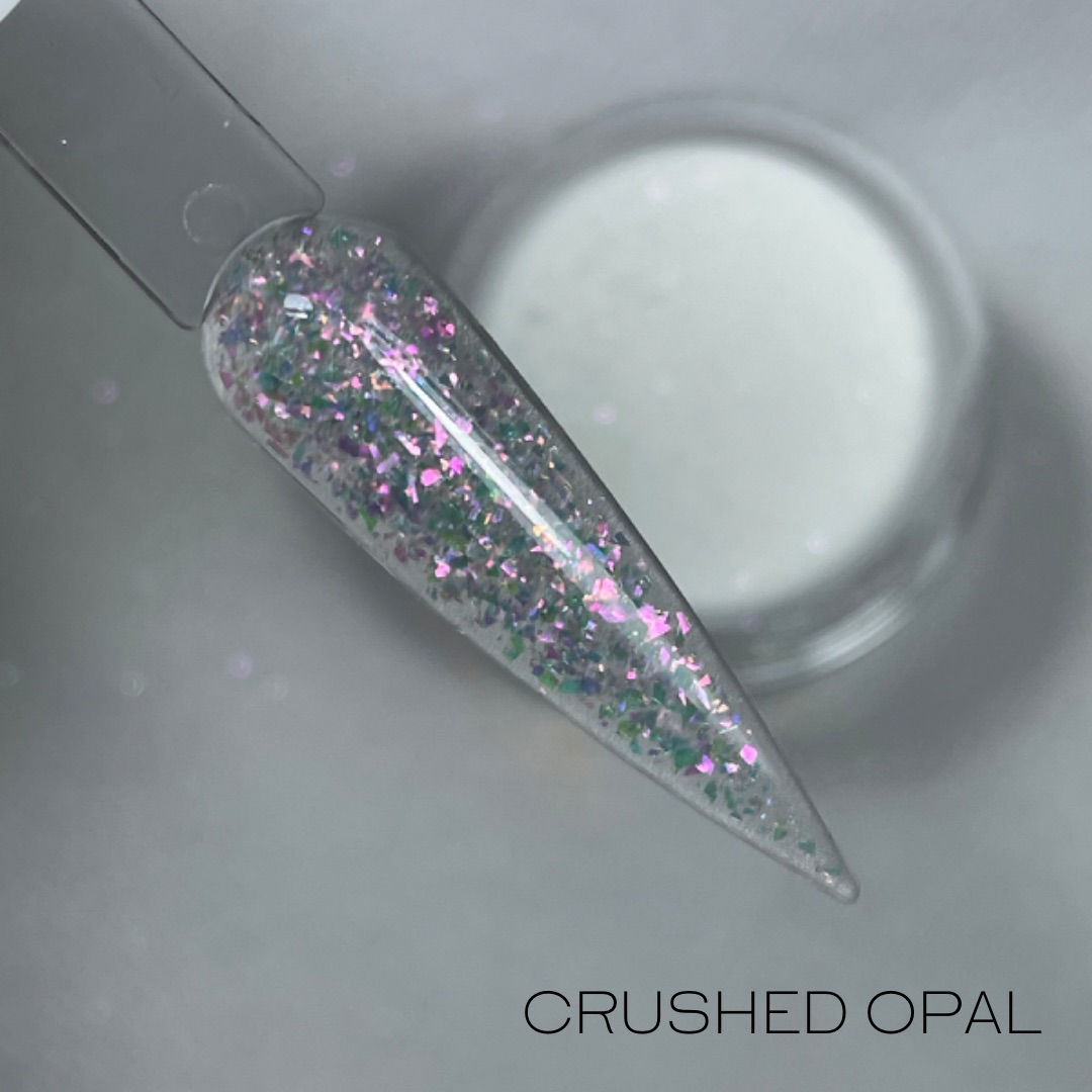Crushed Opal glitter acrylic powder