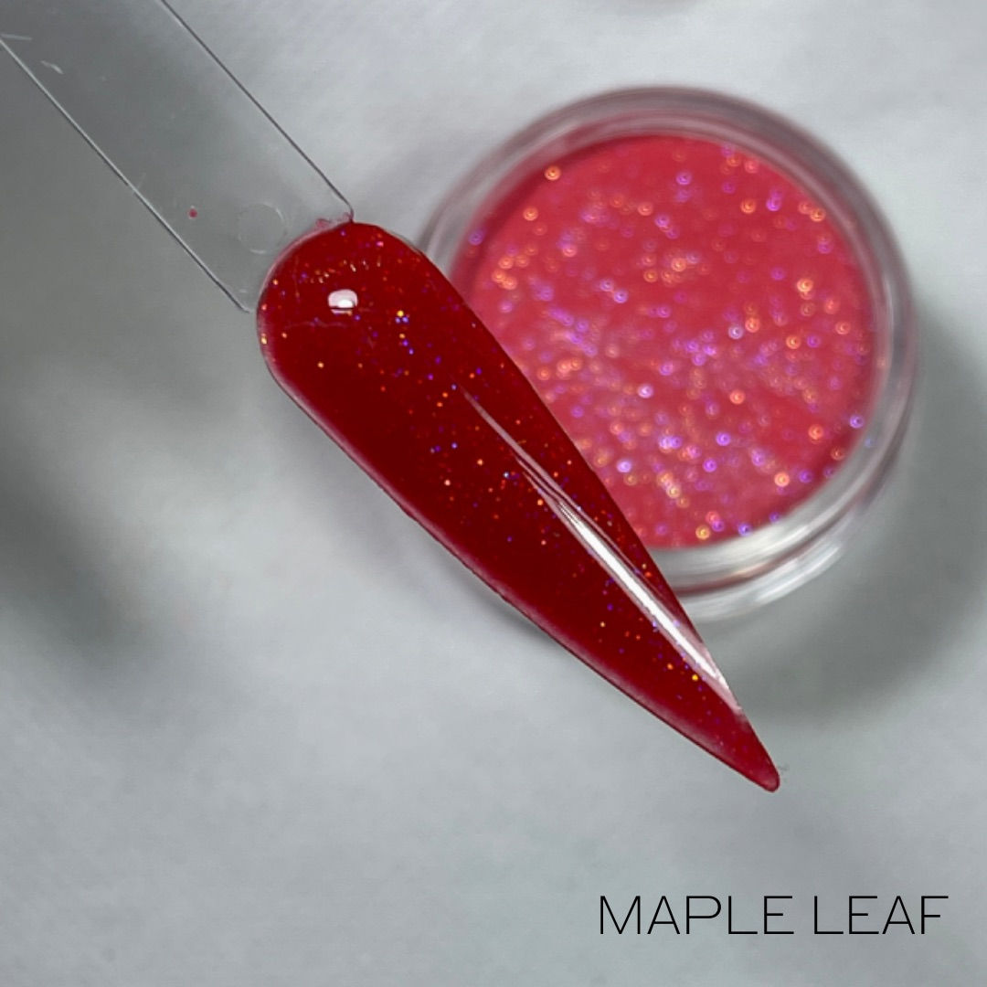 Maple Leaf glitter acrylic powder