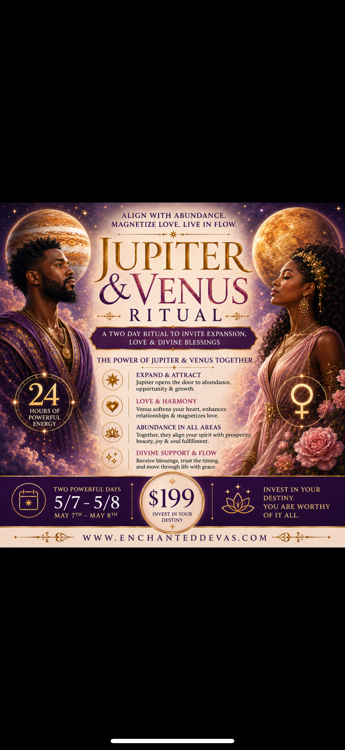 Jupiter & Venus Ritual 5/7-5/8/2026