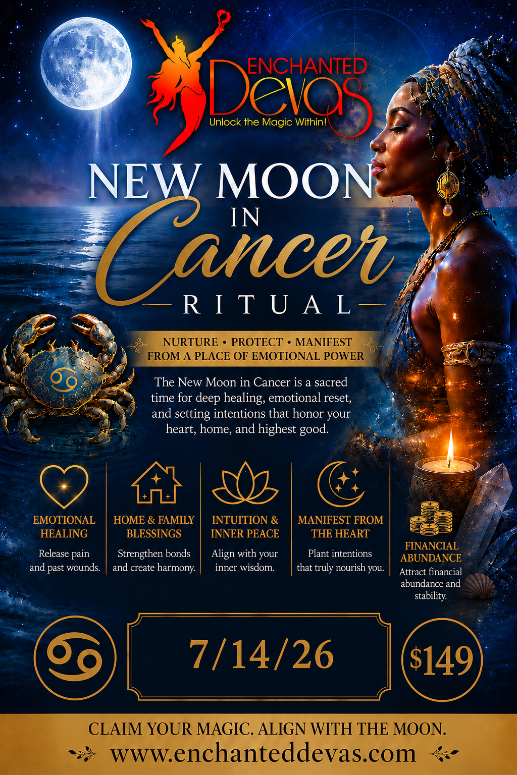 New Moon in Cancer Ritual 7/14/26