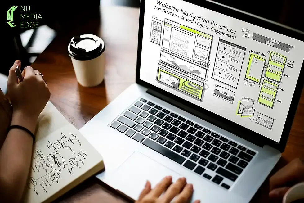 a business owner looking for the best website navigation practices online