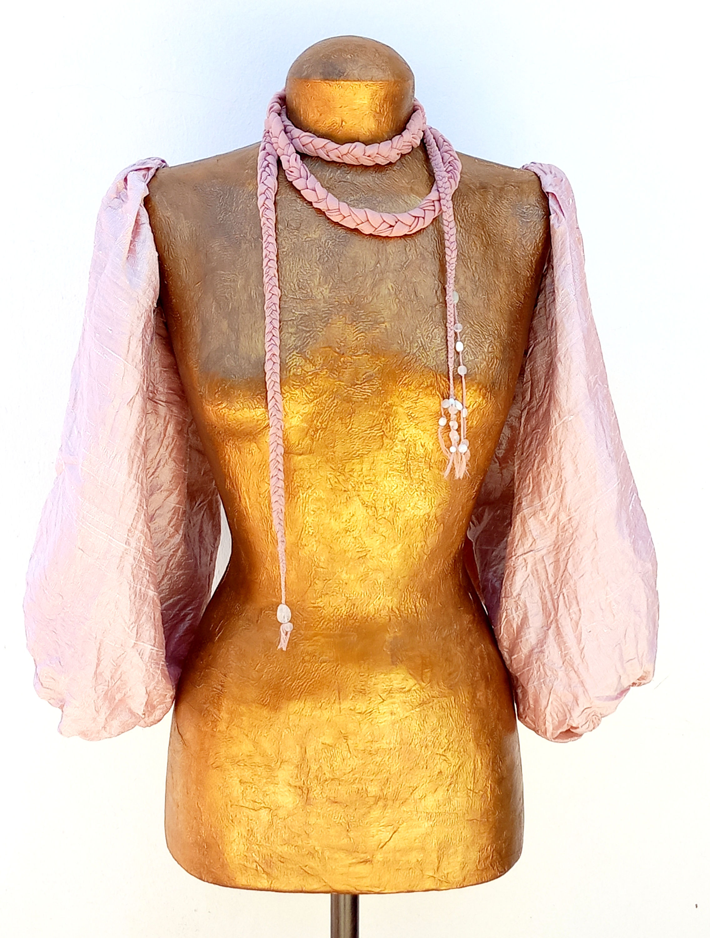 MIX MANGAS + FULAR ROSA PASTEL