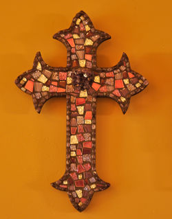 Mosaic Cross Purple