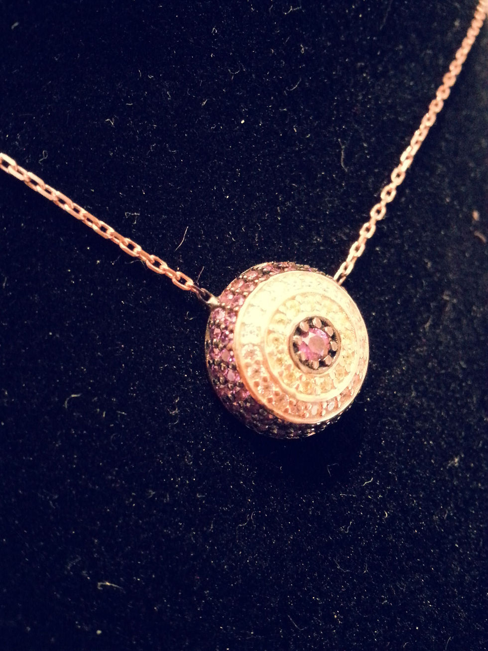 Thumbnail: Round pendant necklace