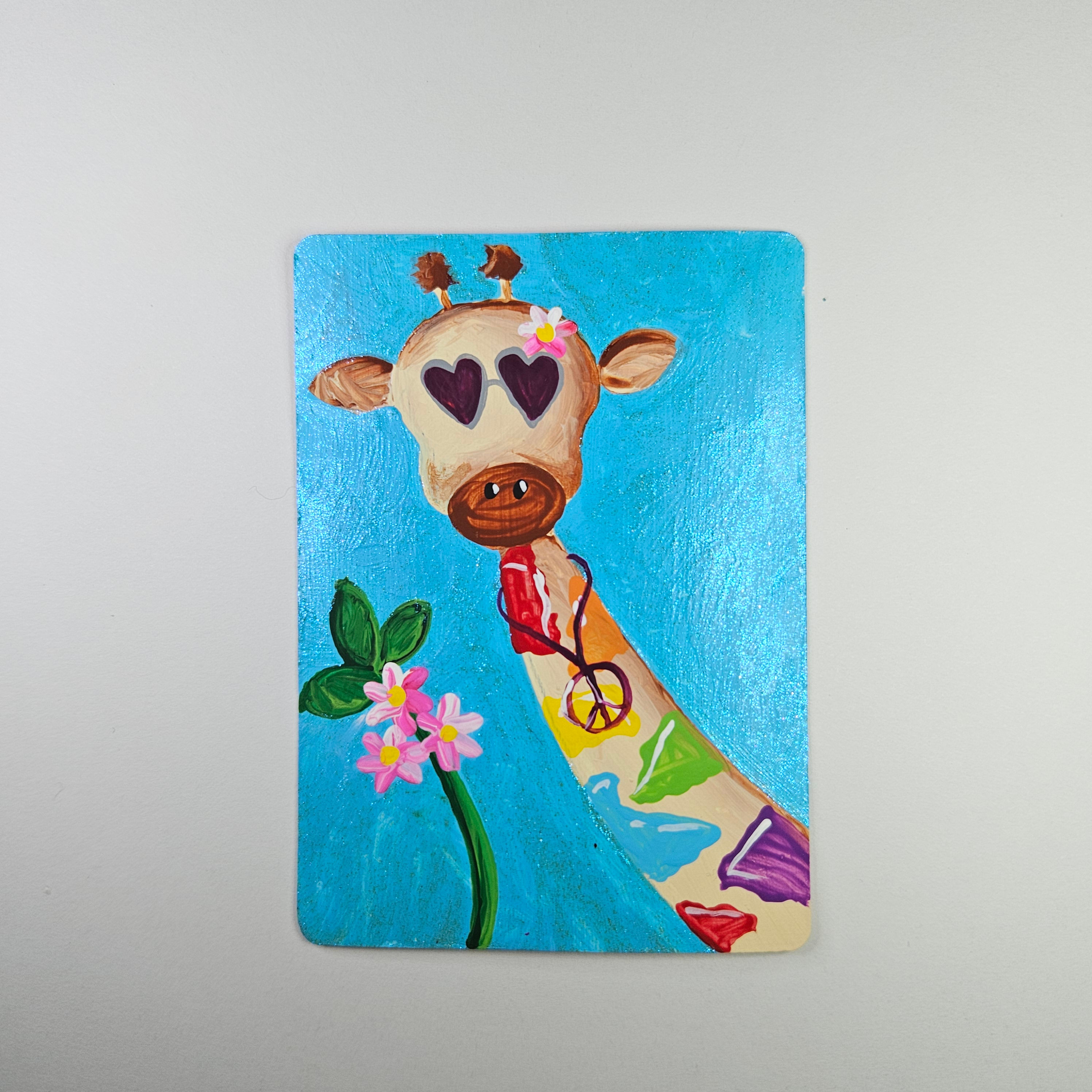 ACEO Collectible - Hippie Giraffe