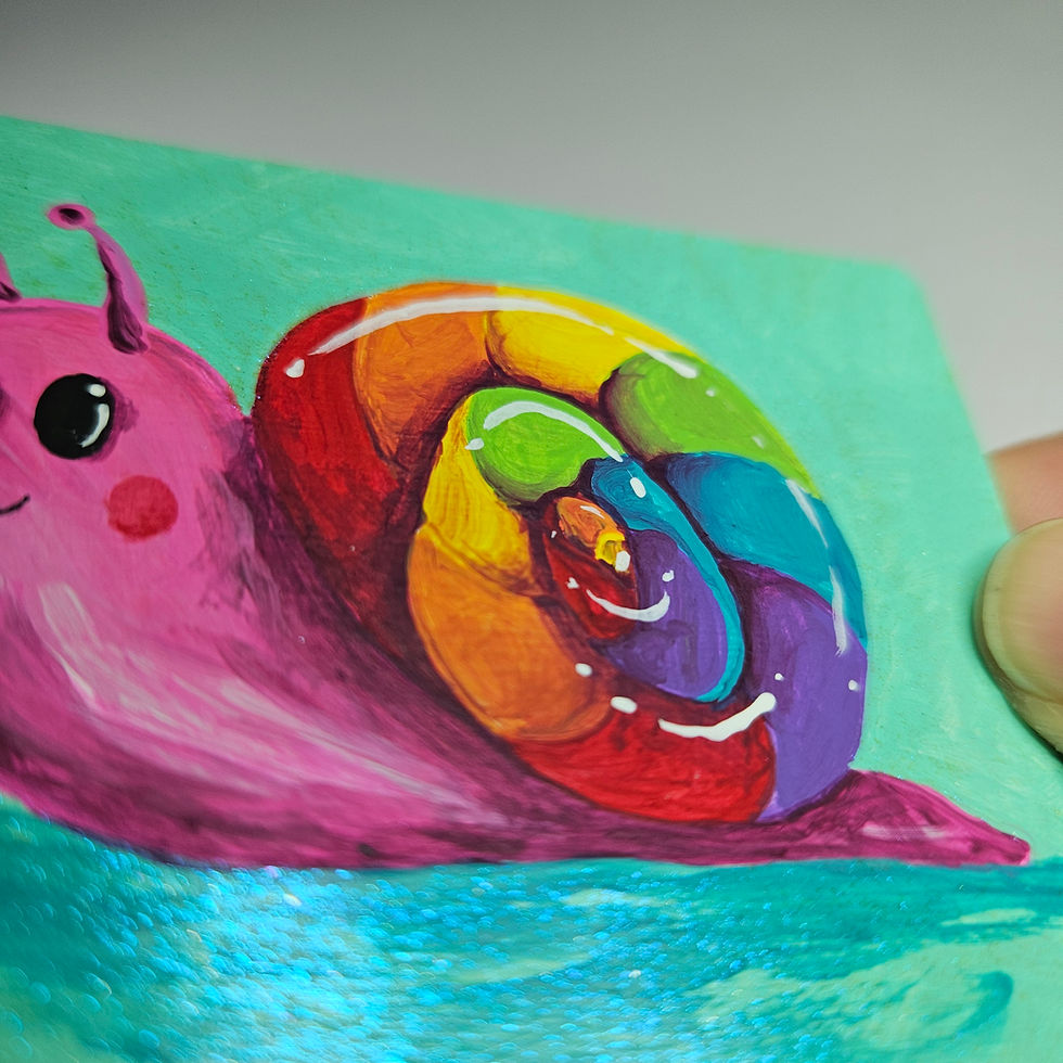 Thumbnail: ACEO Collectible - Rainbow Snail