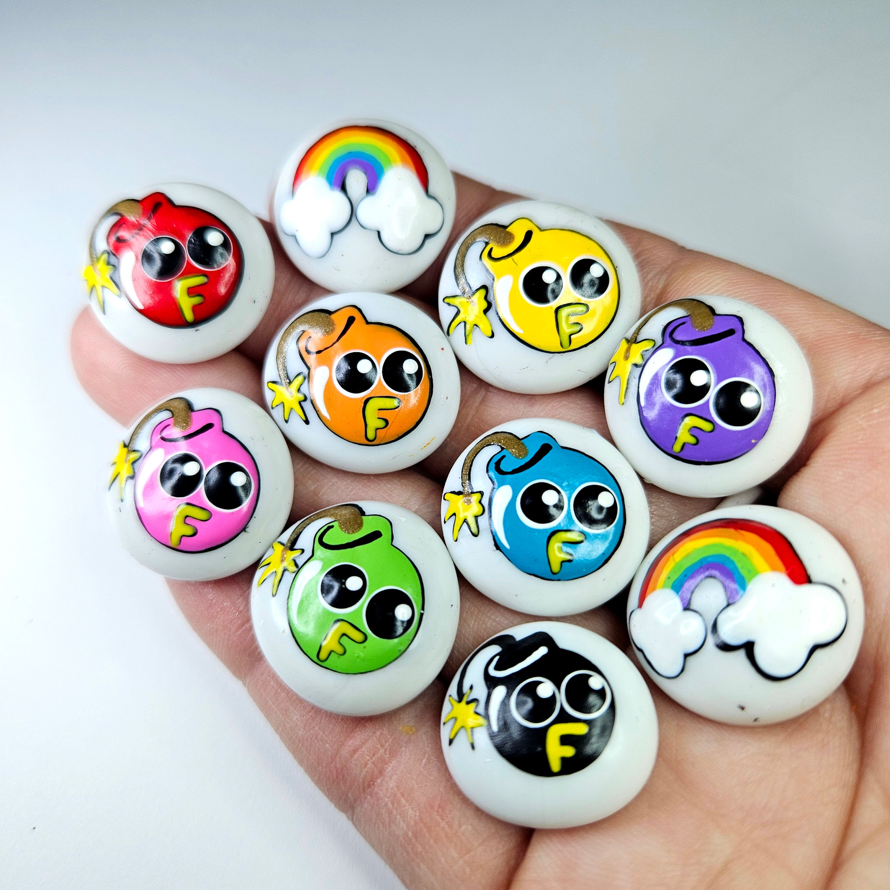 F-Bomb Itty Bitty - Set of 10 - Glass Art