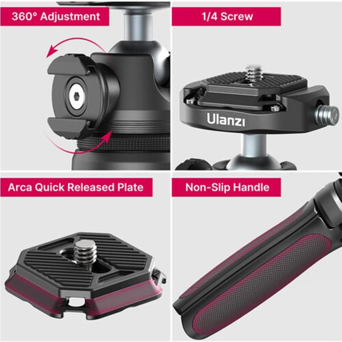 Thumbnail: Sewa Ulanzi MT-46 Mini Metal Vlog Tripod with F38 Falcam Quick Release Base Jakarta, Bekasi & Tangerang Selatan