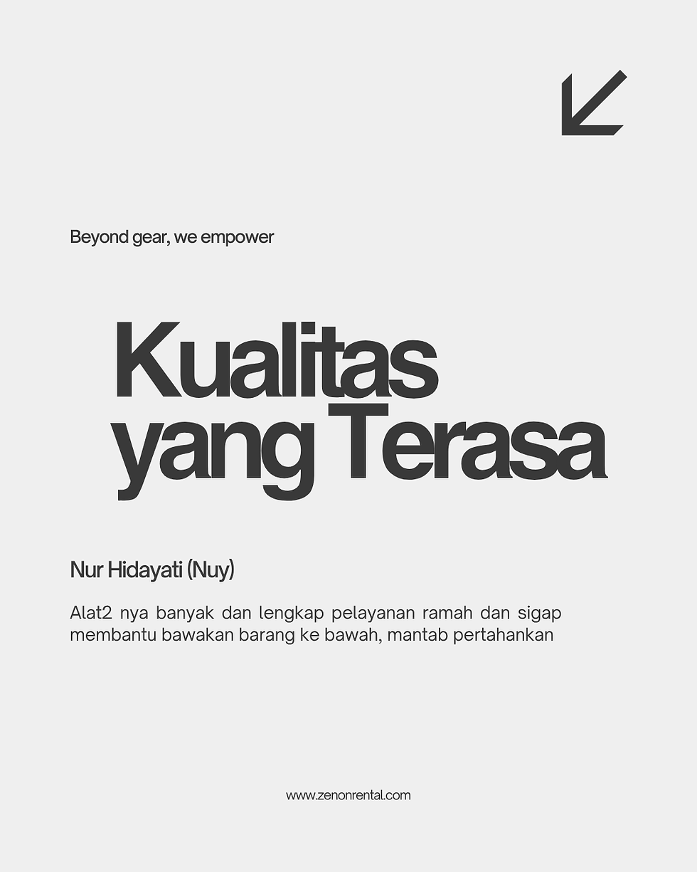 Kualitas yang Terasa, Nur Hidayati (Nuy)đź’Ą