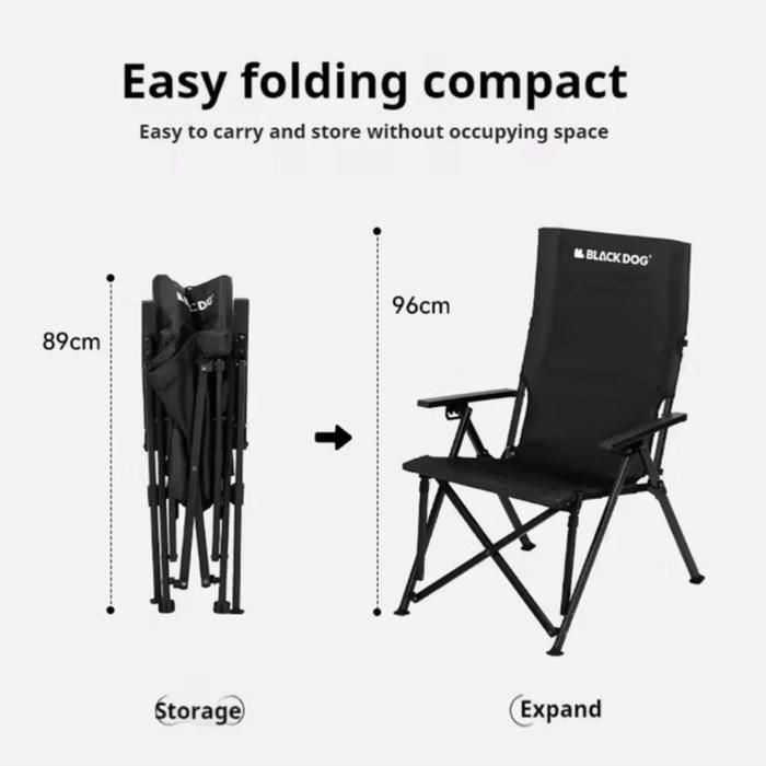 Thumbnail: Sewa Blackdog Sanzhi High Back Recliner Folding Chair | Kursi Lipat Tinggi Outdoor Jakarta, Bekasi & Tangerang Selatan