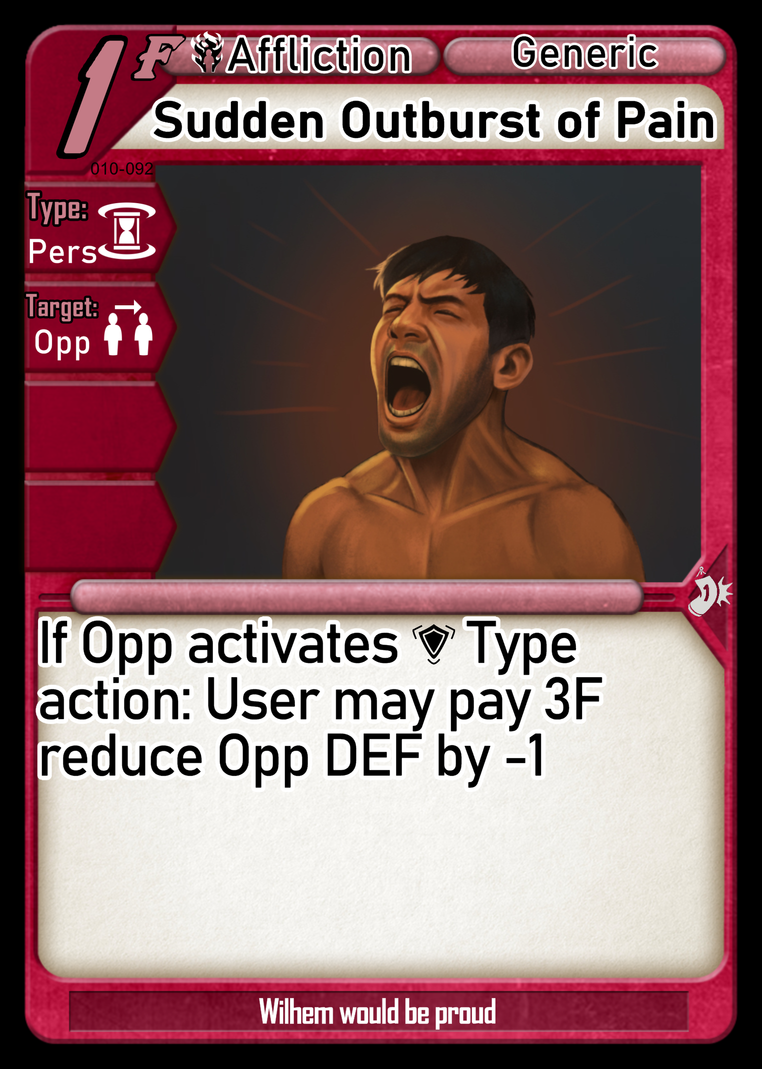Sudden Outburst of Pain