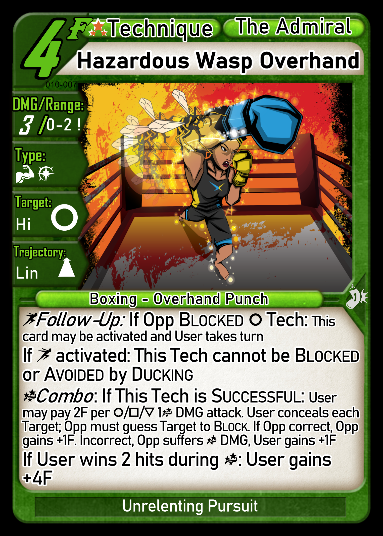 Hazardous Wasp Overhand