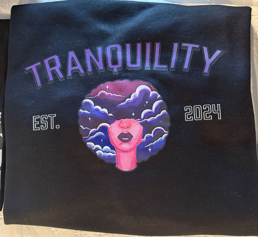 Tranquility crew neck sweat shirt