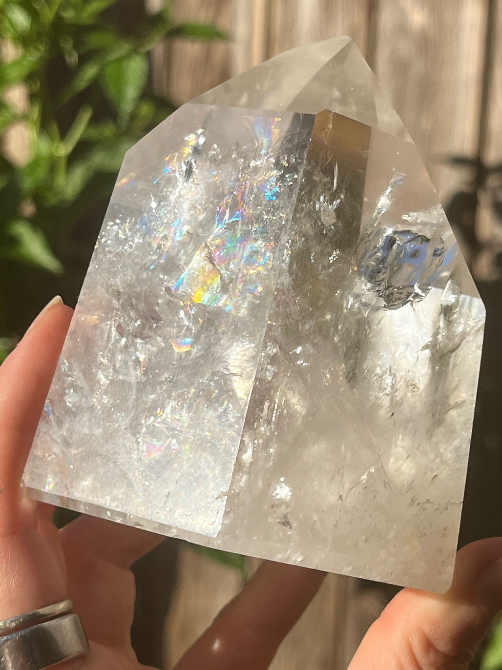 Thumbnail: Chunky Rainbowy Clear Quartz Tower