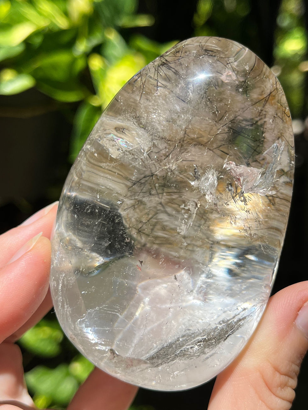 Thumbnail: Garden Quartz w Black Rutile