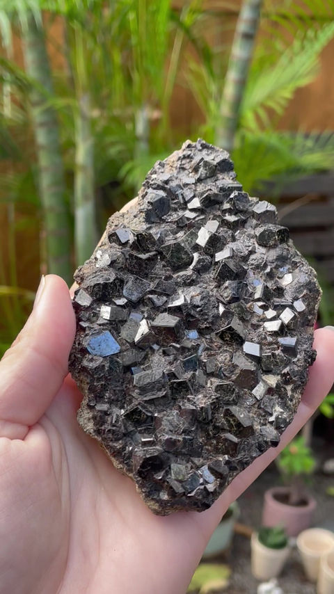 Thumbnail: Black Andradite Garnet