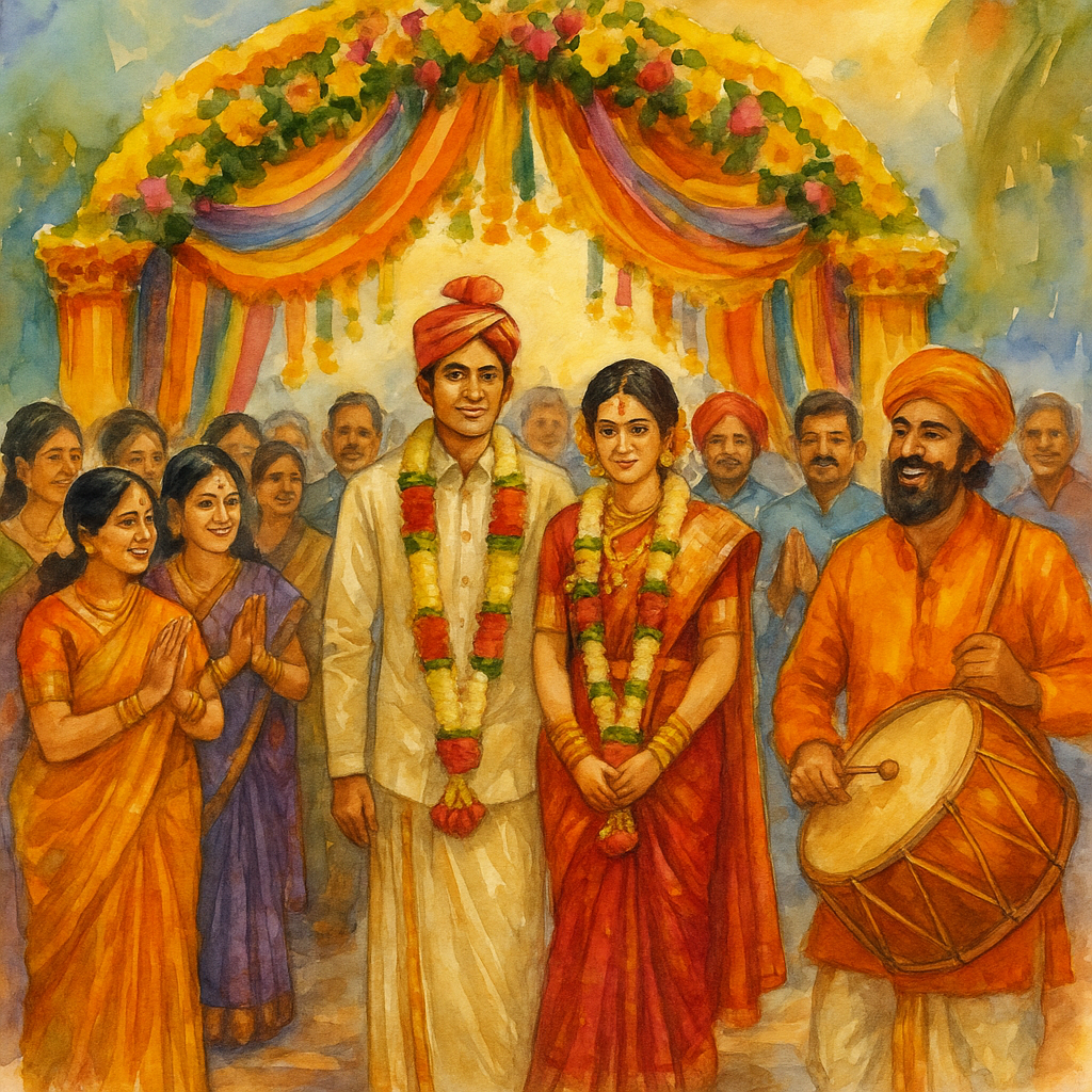 The groom reception