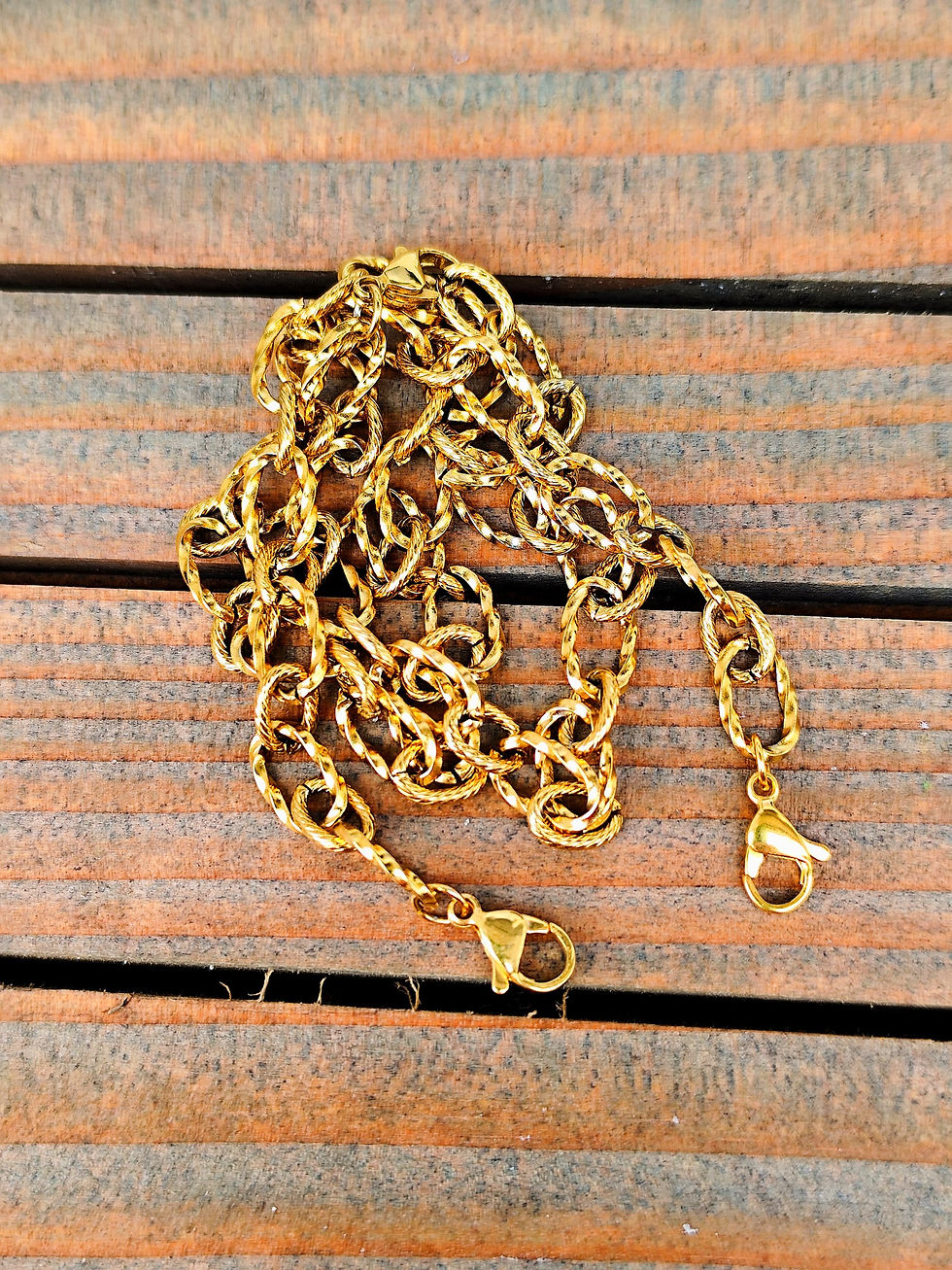 Miniature : Collier LOCKET GROSSE MAILLE