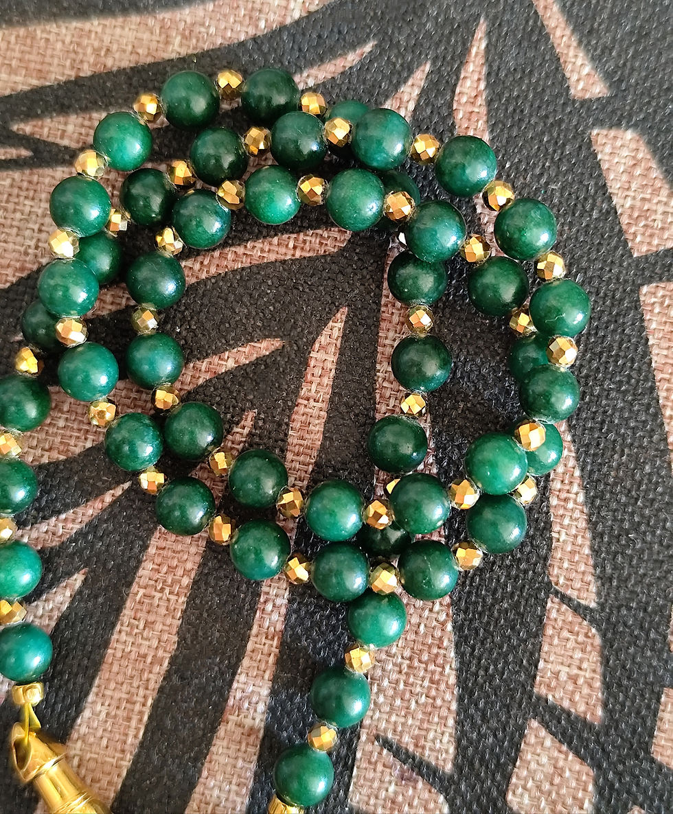 Miniature : Collier LOCKET CROCHETS VERT