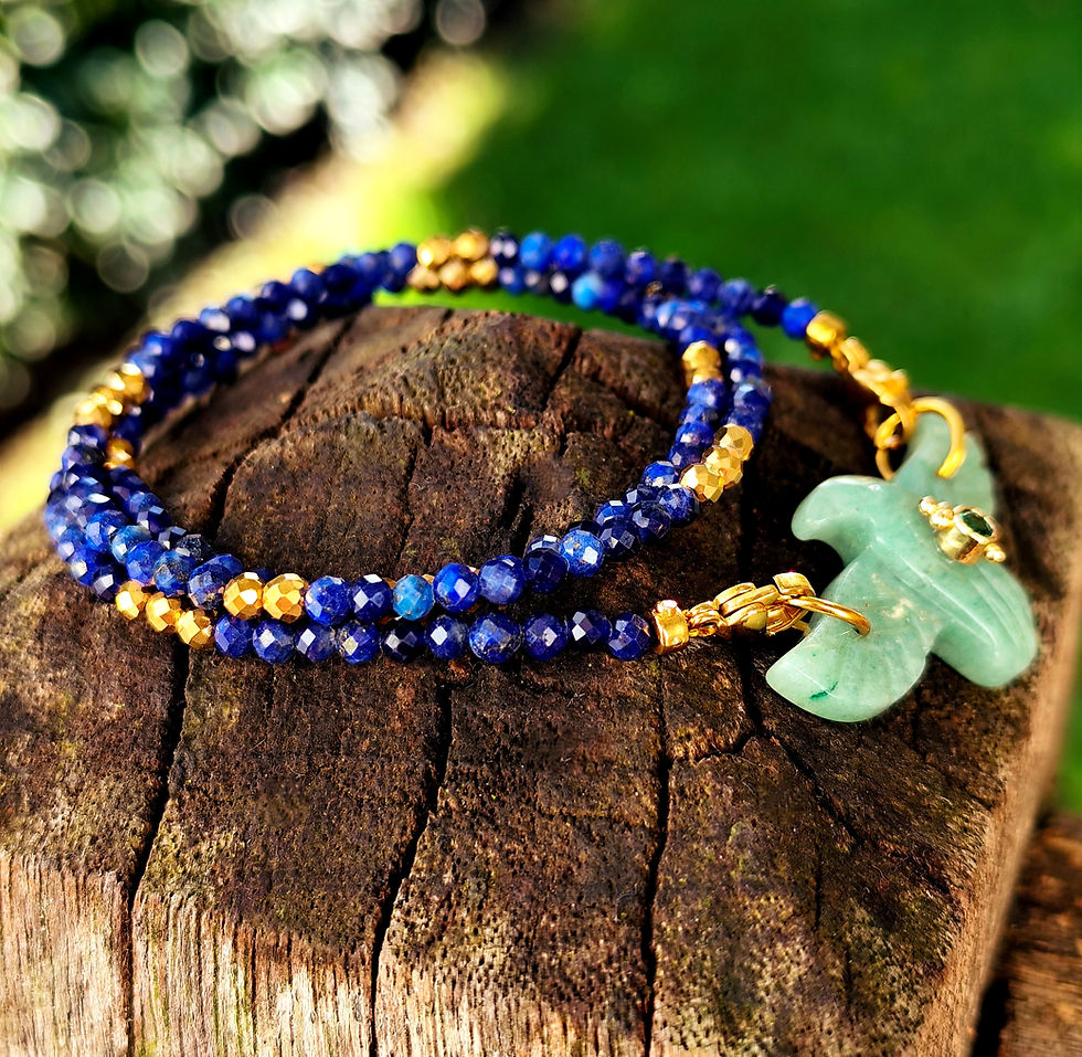 Miniature : Collier LOCKET LAPIS PHÉNIX 