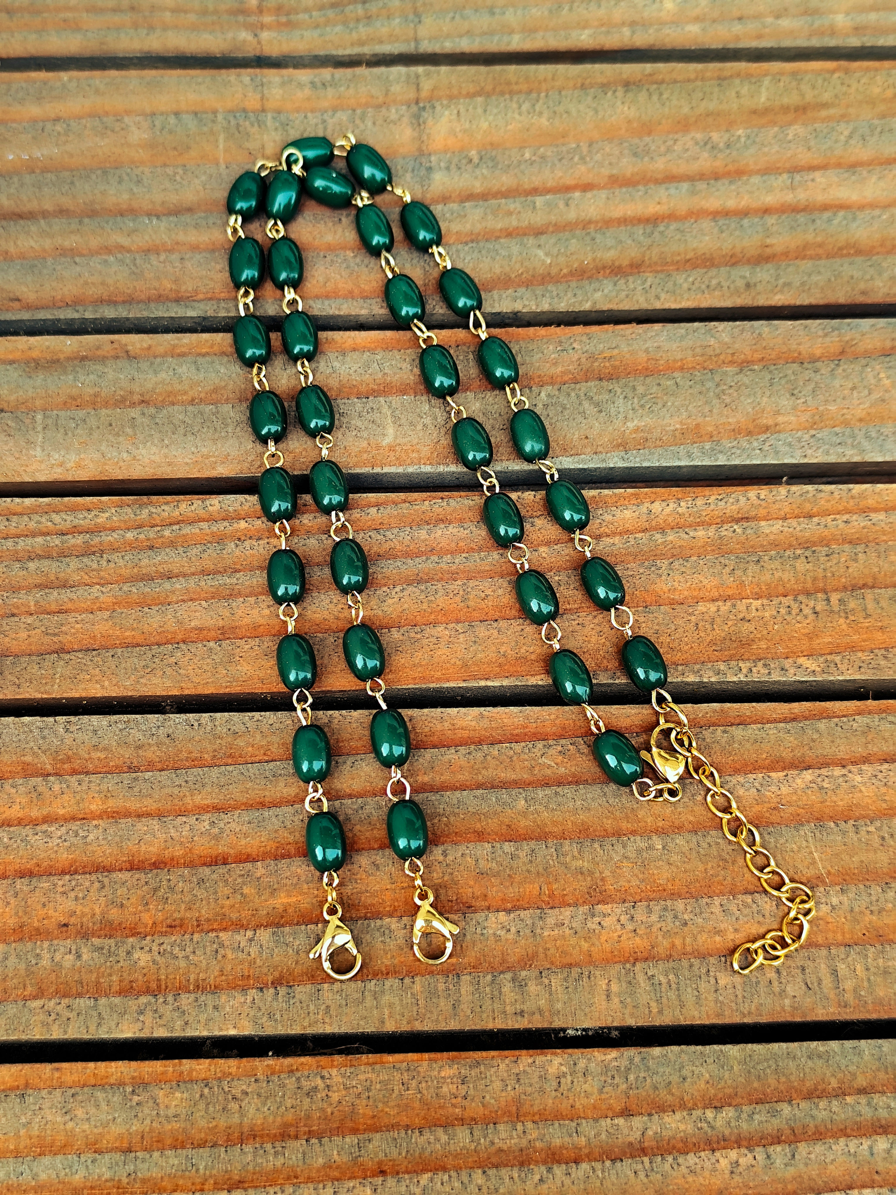 Collier GREEN LOCKET